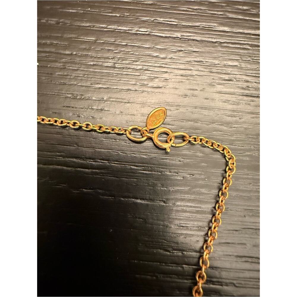 Vintage Avon Viennese Collection Blue Lapis with Faux Pearls Necklace Long - Picture 4 of 4